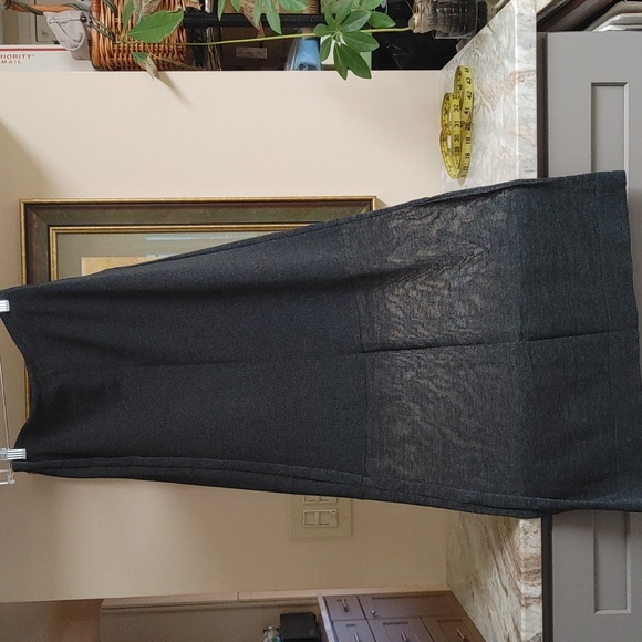 ESTEVE sitamurt Heather Grey Knit Maxi Skirt Size 44 Spain - Picture 1 of 11